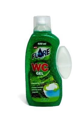Flore WC gel do košíčků 400ml | Čistící, dezinf.prostř., dezodoranty - Přípravky na WC - Čističe WC